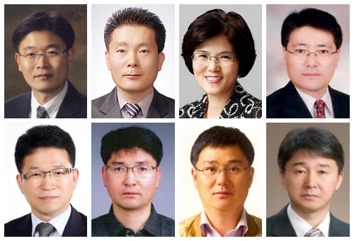 김봉정 도시공간혁신추진단장, 김종성 신성장사회연대경제국장, 박용자 농업기술센터소장, 장변호 맑은물사업본부장(위 왼쪽부터), 정상택 교육, 최현창 덕진구청장, 황권주 기획조정국장, 배희곤 생태도시국장 직무대리