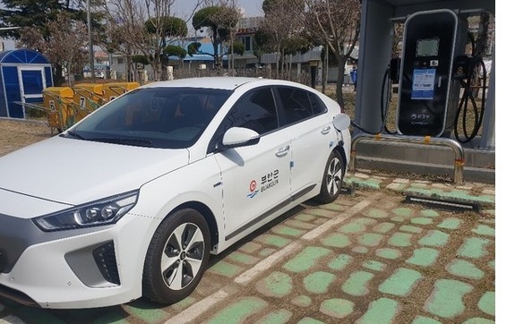    부안군 전기자동차 충전소    /사진제공=부안군