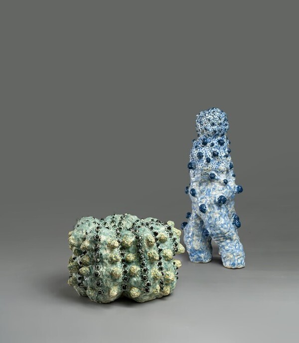 한소진 - My Corals, 40x40x25, 27x27x60, 백조형토, 매트유, 2021