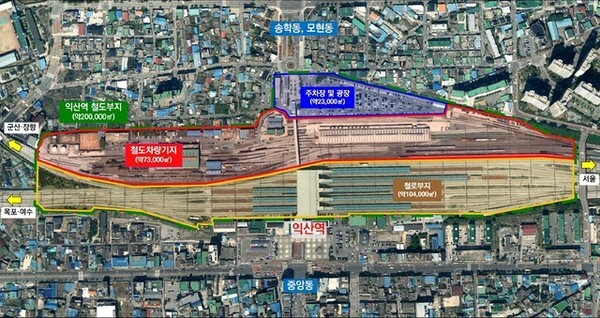 KTX익산역 복합개발 사업대상지  /사진=익산시 제공