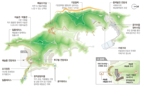 관리도 예술의 섬 가운데 '예술이 깃든 섬' 예상도 /자료제공=군산시
