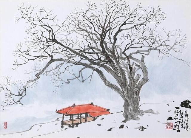 김학곤-사계-겨울 31.5×23cm 수묵채색 2007