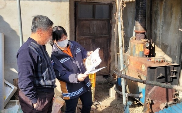 장수소방서,겨울철 화목보일러 점검 나서 /사진=장수소방서 제공