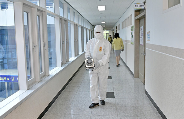 장수군 코로나 방역 소독