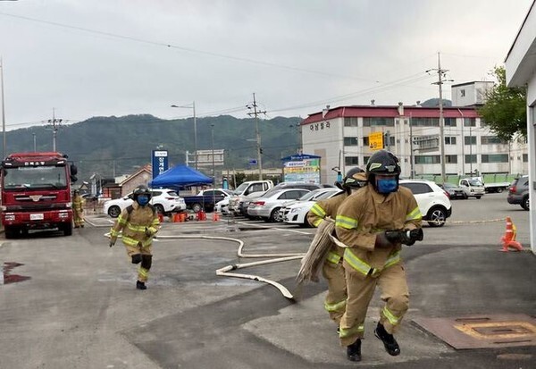 장수소방서 현장에 강한 소방관 훈련