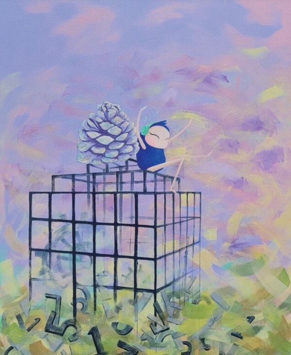 Memory, 91x72.7cm, acrylic on canvas