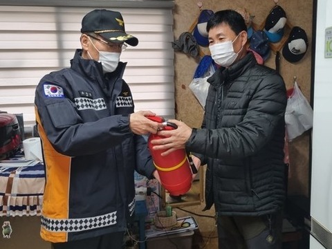 소재실 소방서장, 쪽방 등 화재취약주거시설 현장확인 점검