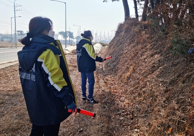 익산의용소방대 산불 예방 순찰