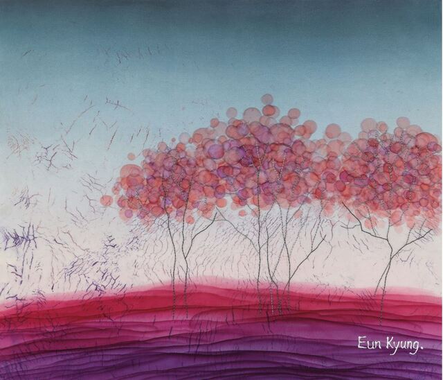 Nature, 34.5×40cm, Silk, 듀퐁염료, 면사, 호염기법