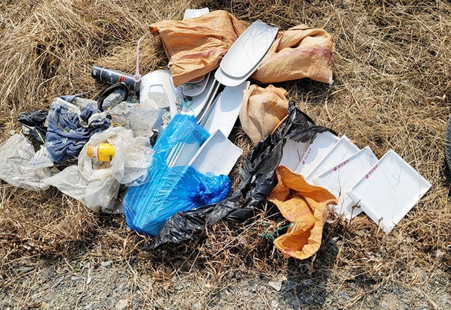 익산 만경강 쓰레기 불법 투기